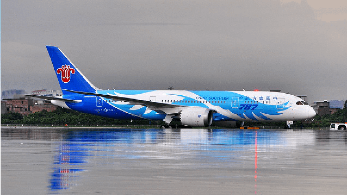 中國南方航空的波音787。(波音中國網站) 中國南方航空的波音787。(波音中國網站)