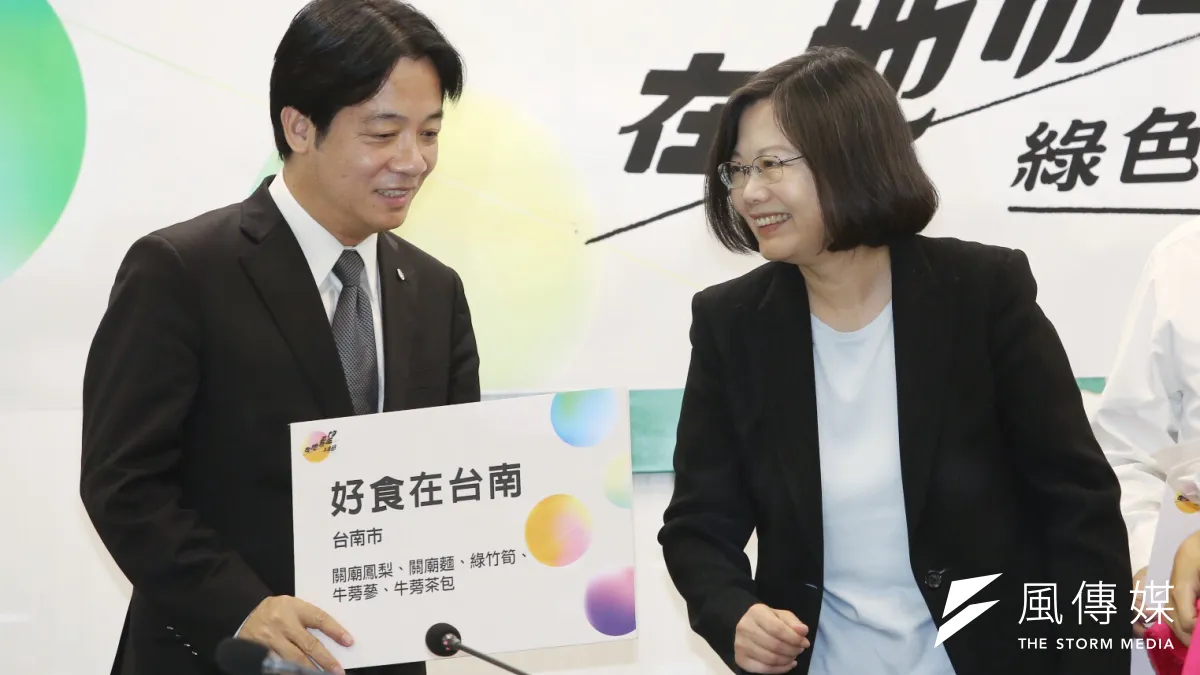 台灣民意基金會調查行政院長賴清德(左)滿意度,不滿意的人比滿意的人多3個百分點,是賴清德上任以來的第一次。(資料照,林韶安攝)