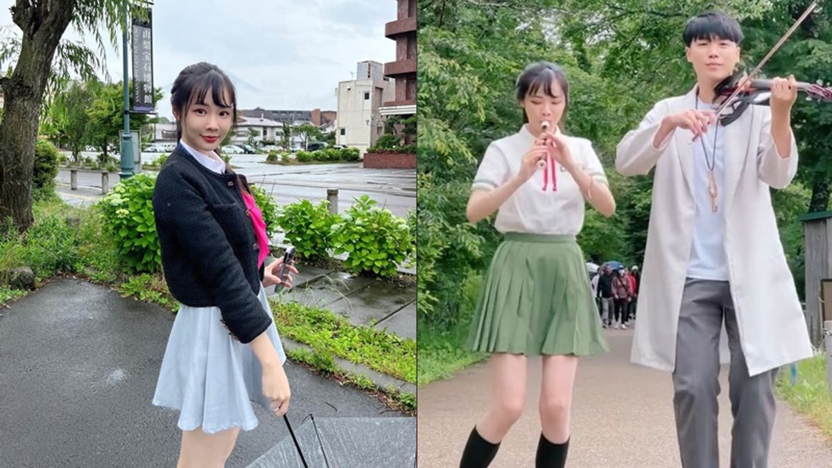 長笛姐姐在東京迪士尼樂園拍片、吹奏樂器而被炎上。(圖/翻攝自IG/lilyflute) 長笛姐姐在東京迪士尼樂園拍片、吹奏樂器而被炎上。(圖/翻攝自IG/lilyflute)