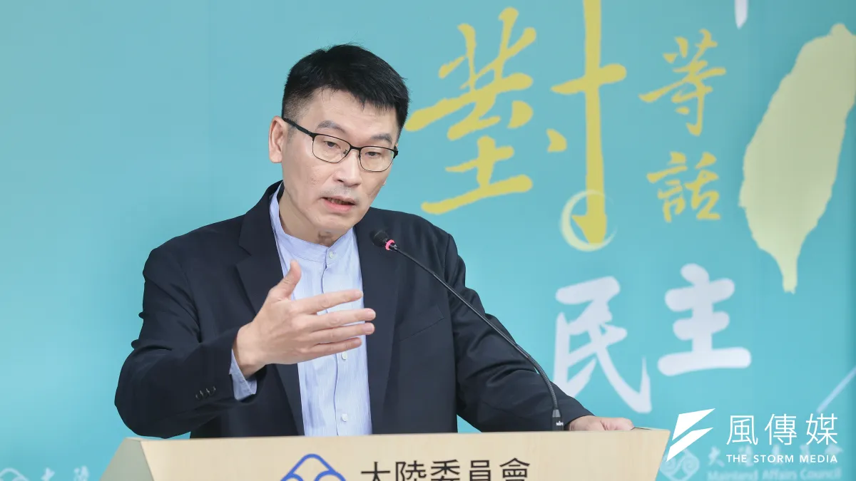 陸委會成了施壓陸配的主管機關。圖為陸委會副主委梁文傑。(柯承惠攝)