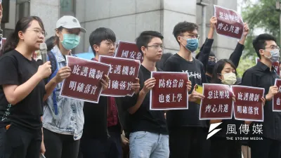 香港學生希望可以盡快復學,取得在台居留。(柯承惠攝)