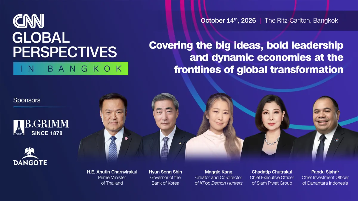 CNN announces first speakers and sponsors for Global Perspectives: In Bangkok