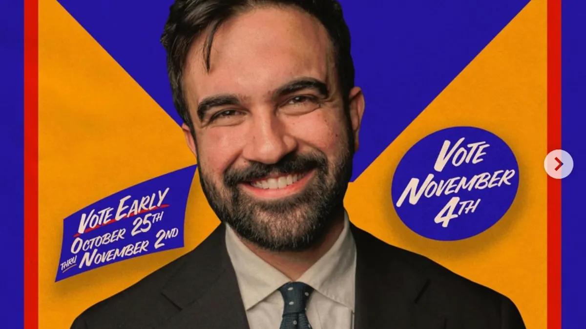 マンダニ氏の選挙ポスターに彼の政治スローガン「ニューヨーカーが生きられるように!」(写真/zohrankmamdani/Instagram提供) マンダニ氏の選挙ポスターに彼の政治スローガン「ニューヨーカーが生きられるように!」(写真/zohrankmamdani/Instagram提供)