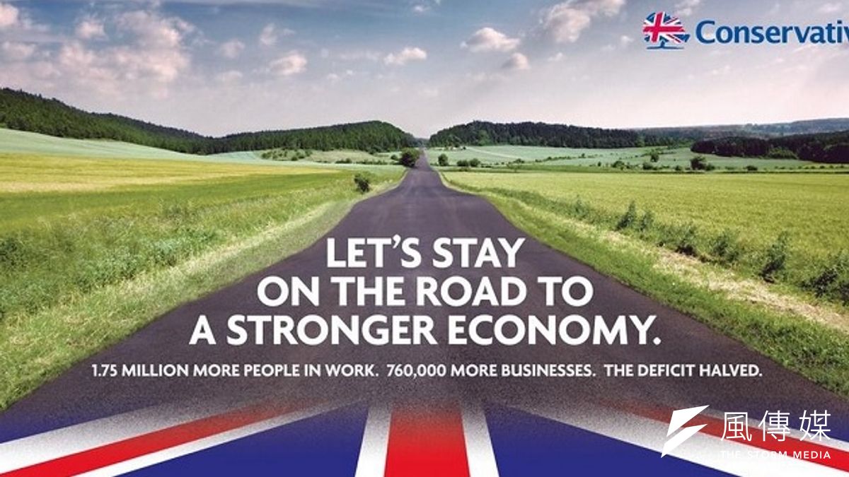 英國保守黨與工黨皆發出首波競選海報(取自網路) 英國保守黨與工黨皆發出首波競選海報(取自網路)