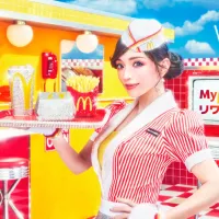 浜崎あゆみと日本マクドナルドは、3カ月間にわたるコラボ企画「Golden Campaign」を開始。200人限定のスペシャルライブへの招待や、限定グッズの抽選企画などを展開する。(日本マクドナルド提供) 浜崎あゆみと日本マクドナルドは、3カ月間にわたるコラボ企画「Golden Campaign」を開始。200人限定のスペシャルライブへの招待や、限定グッズの抽選企画などを展開する。(日本マクドナルド提供)