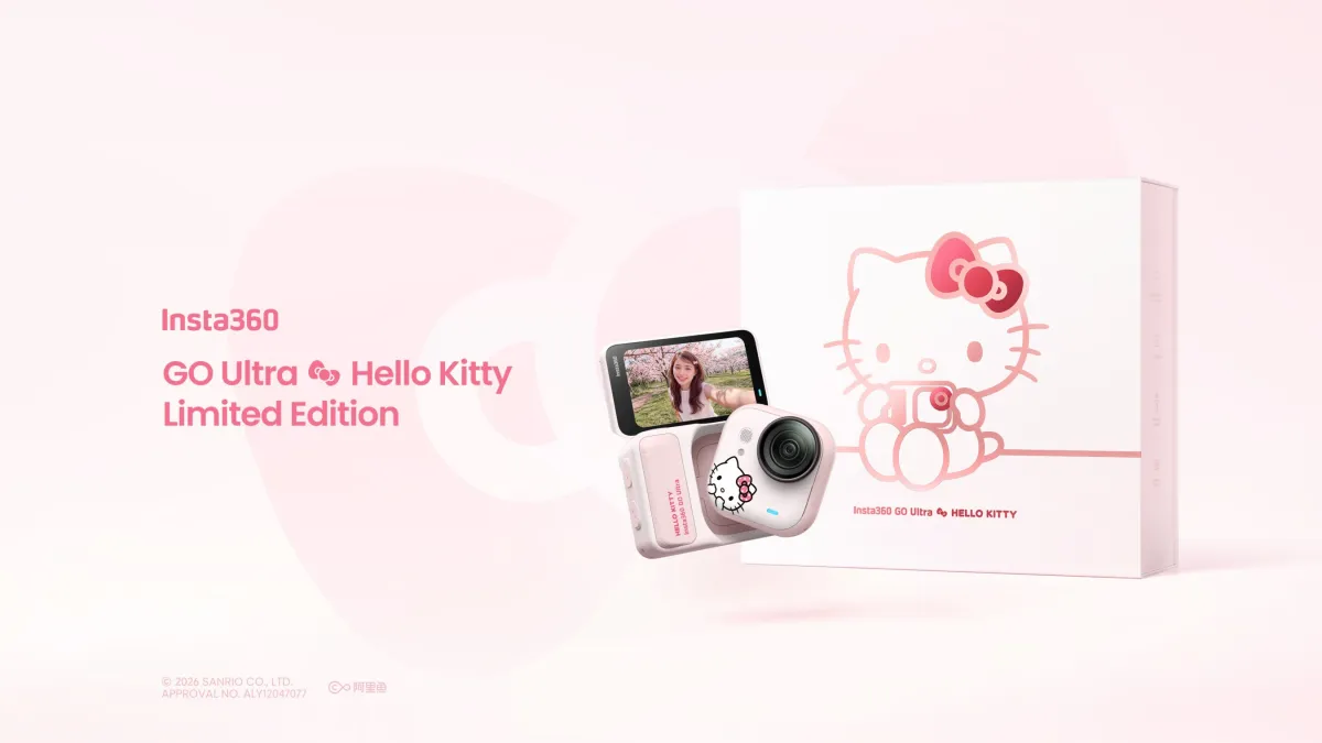 Insta360 Announces Hello Kitty Limited Edition GO Ultra Camera Bundle