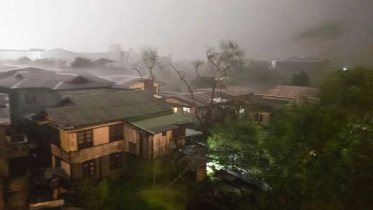 山竹颱風9月15日凌晨席捲菲律賓北部。(BBC中文網)