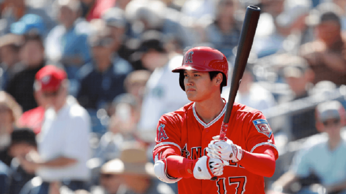 大谷換歌見效 擊三分轟擒老虎。 (美聯社) 大谷換歌見效 擊三分轟擒老虎。 (美聯社)