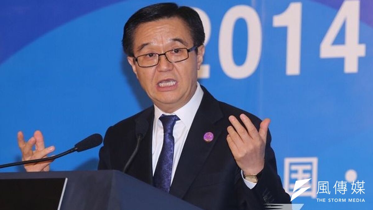 中國商務部長高虎城8日主持記者會,說明「北京路線圖」。(林韶安攝) 中國商務部長高虎城8日主持記者會,說明「北京路線圖」。(林韶安攝)