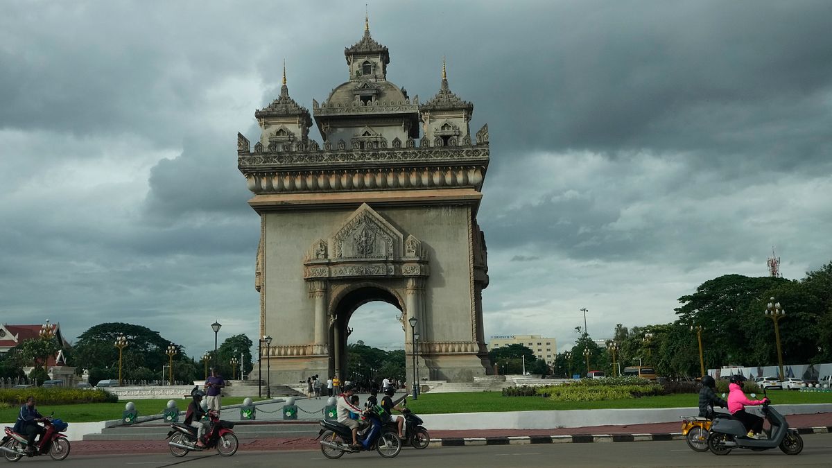 寮國首都永珍的帕圖賽勝利紀念碑。(美聯社) 寮國首都永珍的帕圖賽勝利紀念碑。(美聯社)