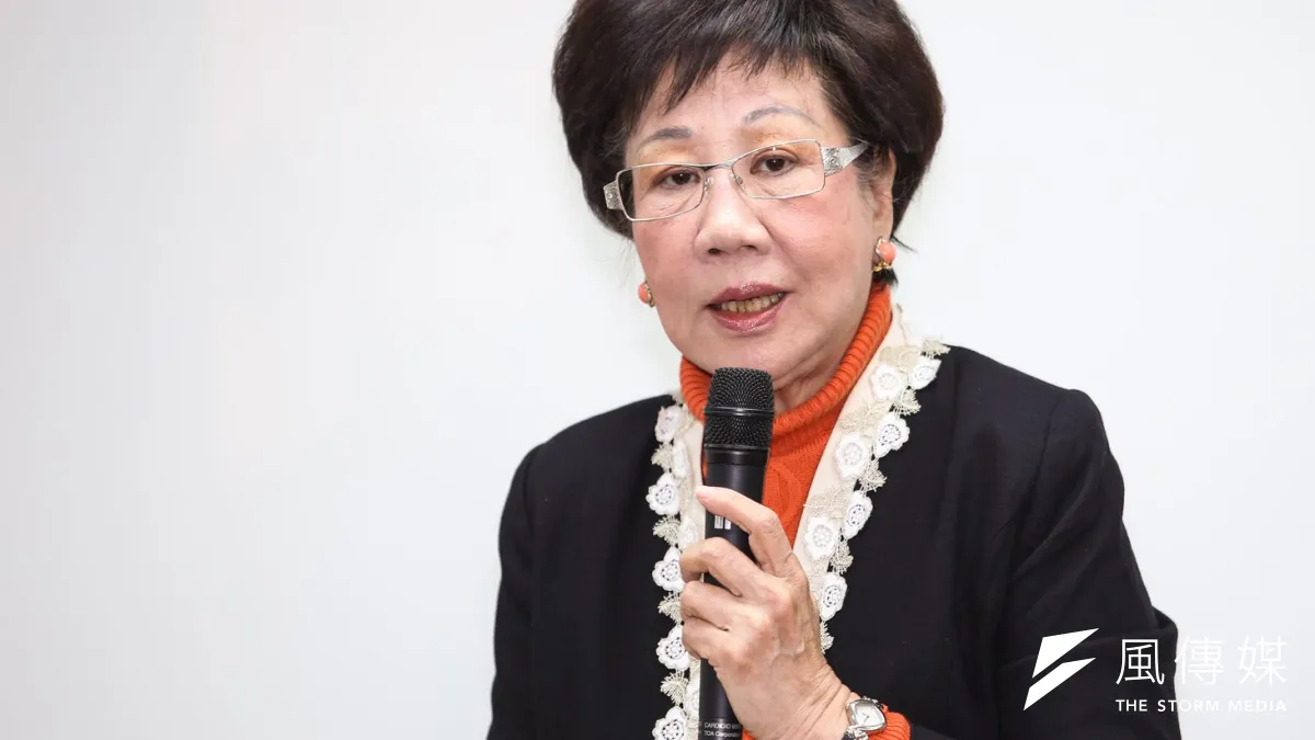 前副總統呂秀蓮6日在記者會中建議,民進黨總統參選人蔡英文副手應該找黨內。(資料照片,林韶安攝)
