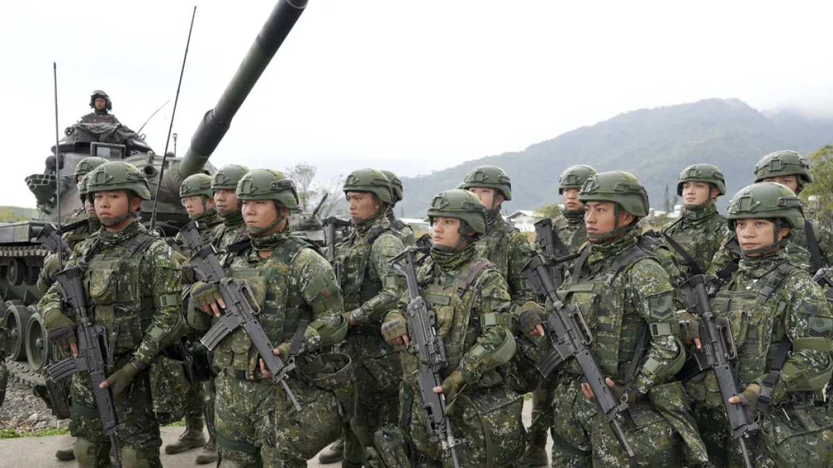 2024年1月31日,國軍在南部舉行演習。(美聯社)