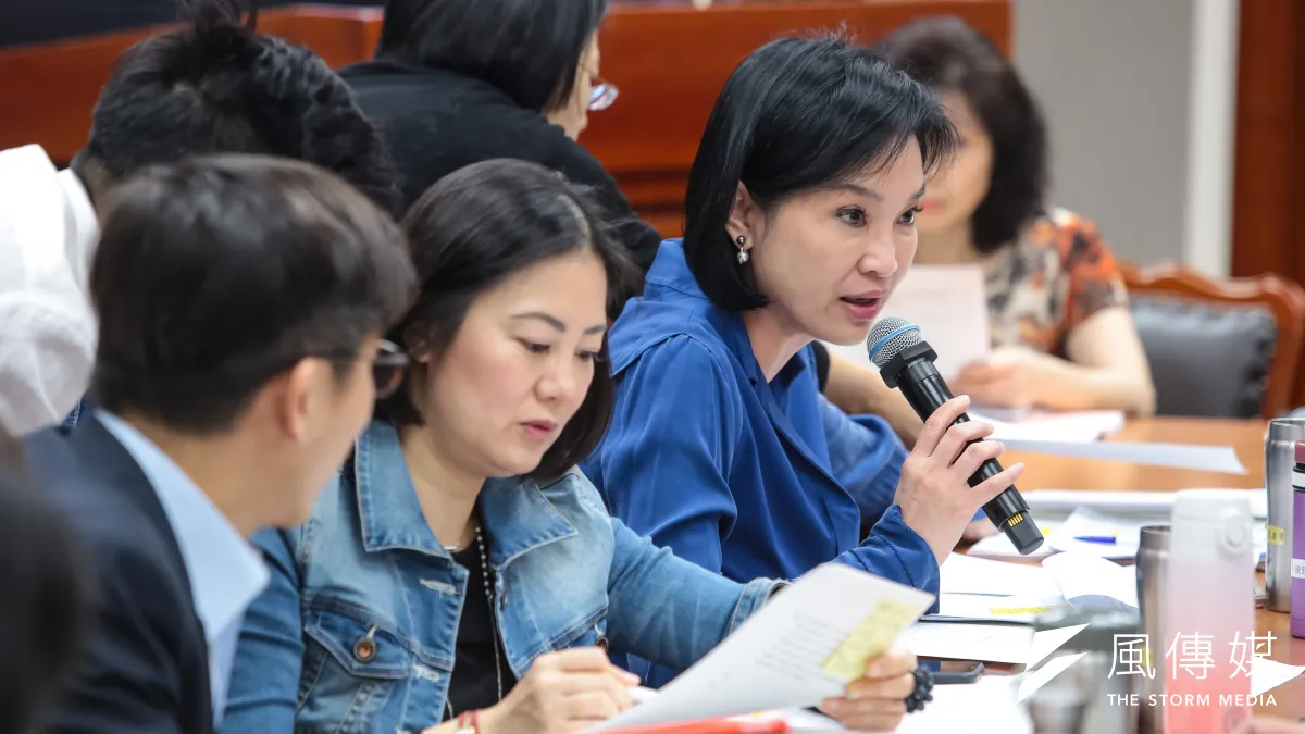 20190429-國民黨立委柯志恩29日出席教育委員會審查教師法。(顏麟宇攝)