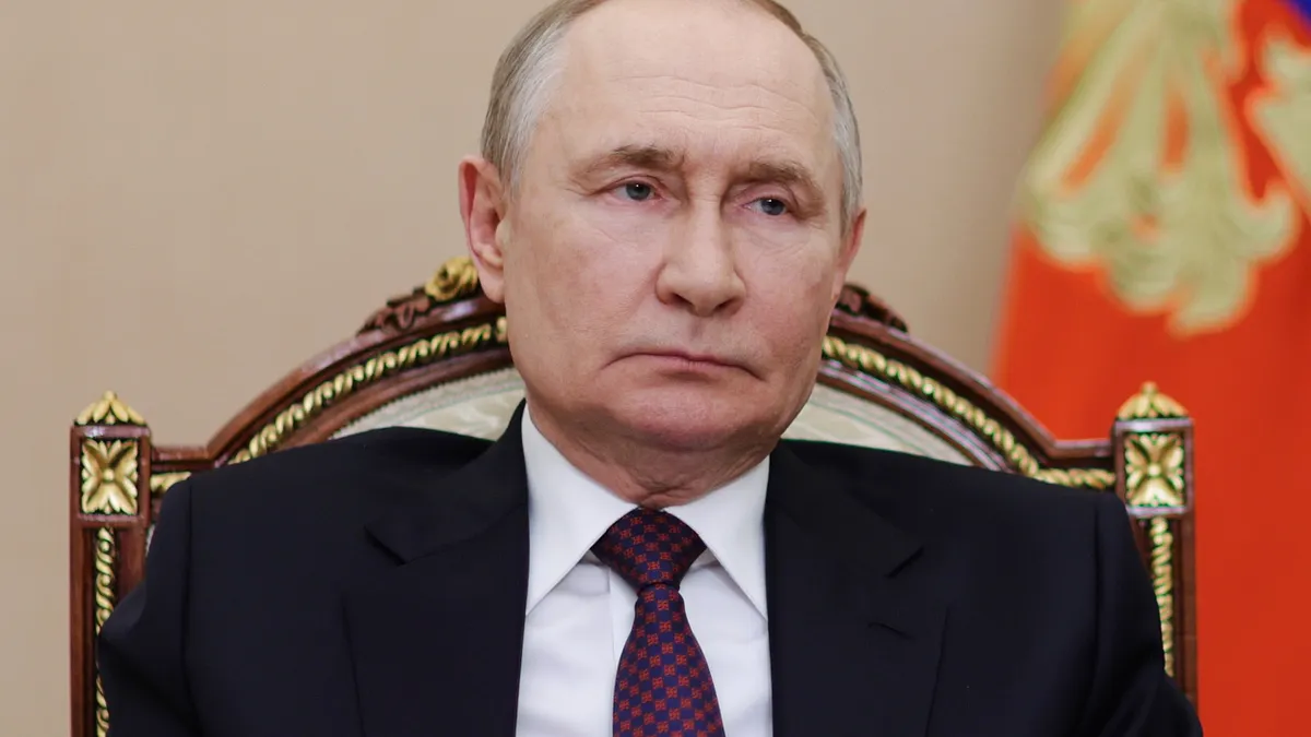 俄羅斯公開宣稱願意在川普政府的架構下尋求具建設性的和平,但同時俄軍卻對烏克蘭能源系統發動彈道飛彈攻擊。圖為俄羅斯總統普丁。(資料照,美聯社)