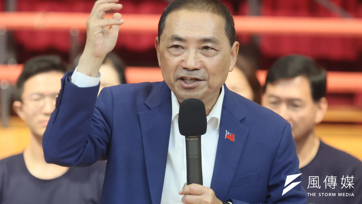 國民黨總統參選人侯友宜(見圖)表示,藍白雙方要不設前提才有辦法談。(資料照,柯承惠攝)