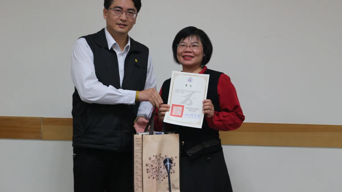 朴子就業中心最佳就業服務員沈秀珠,服務13年推介近4000名求職者受肯定。〔圖/朴子就業中心提供〕