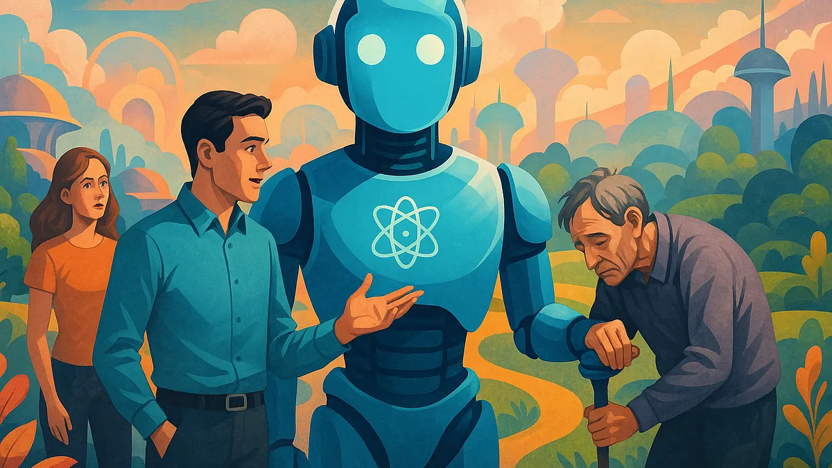 AI正放大人類的差異:會思考的人藉由AI放大能力,而放棄思考的人則在依賴中一步步退化。(ChatGPT繪製) AI正放大人類的差異:會思考的人藉由AI放大能力,而放棄思考的人則在依賴中一步步退化。(ChatGPT繪製)