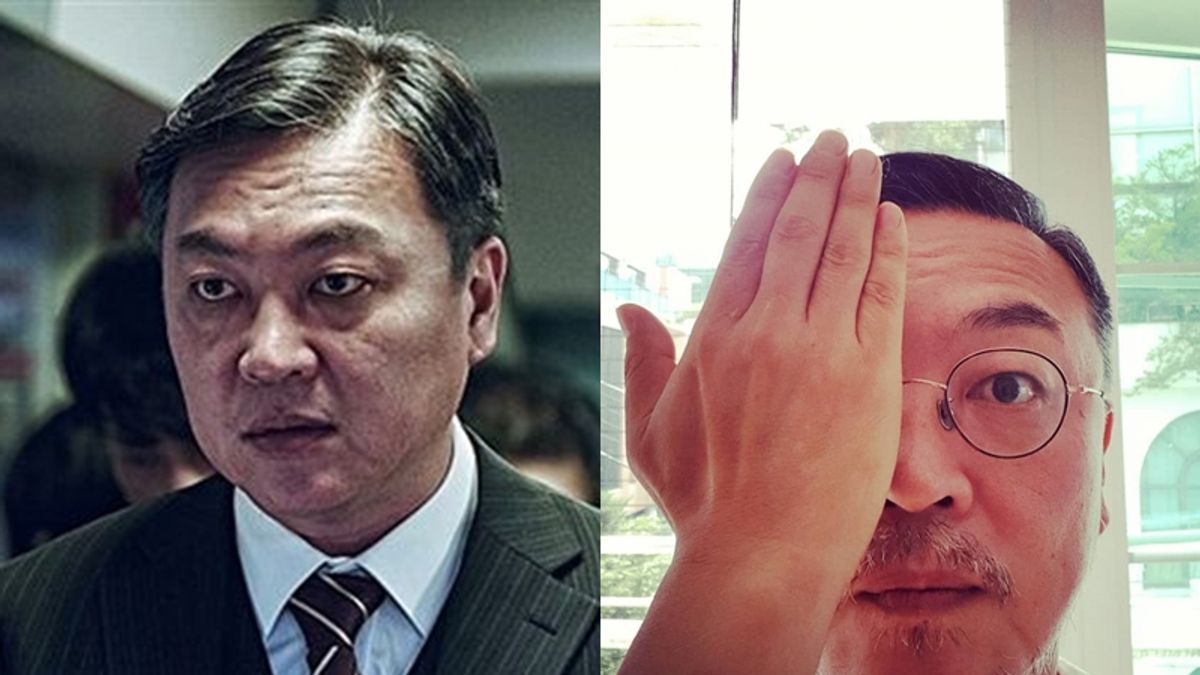 金義聖在《屍速列車》飾演自私的營運長,讓觀眾氣得牙癢癢,現實中的他則十分關心時事,勇於對敏感議題發聲。(圖/取自金義聖FB) 金義聖在《屍速列車》飾演自私的營運長,讓觀眾氣得牙癢癢,現實中的他則十分關心時事,勇於對敏感議題發聲。(圖/取自金義聖FB)