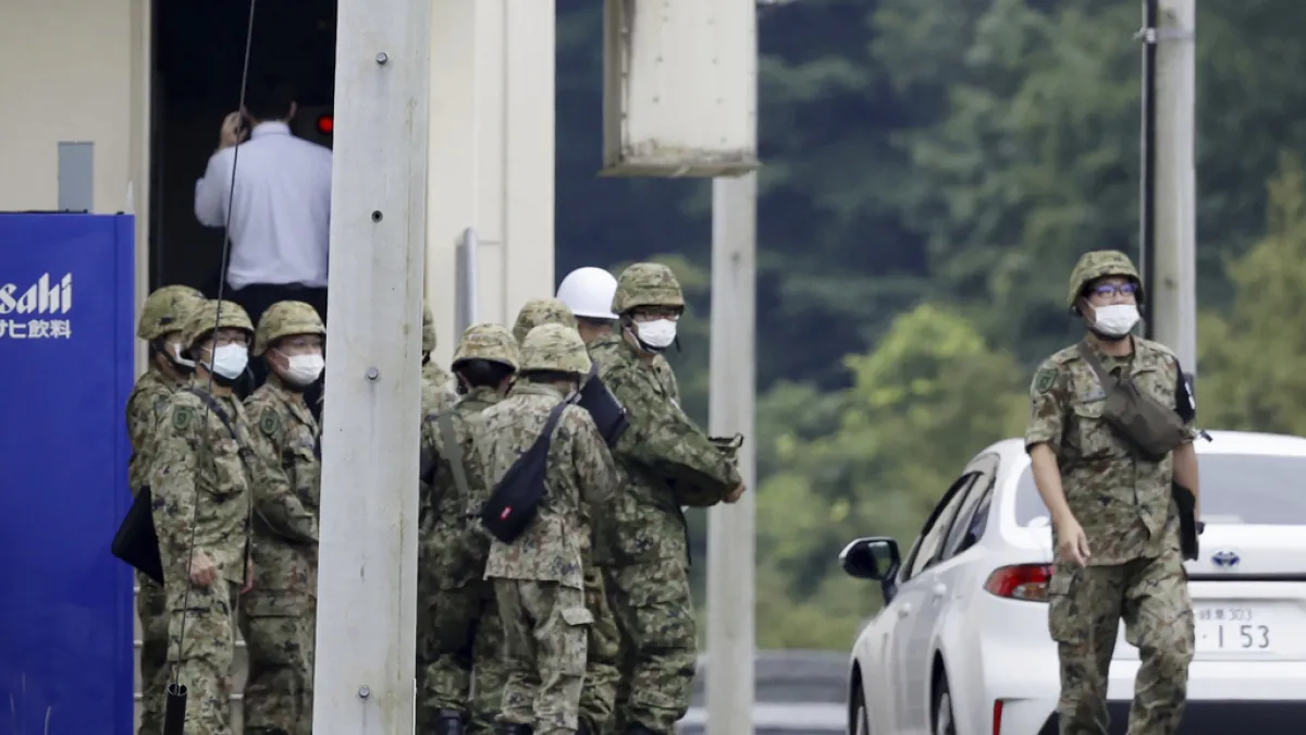 2023年6月14日,日本岐阜縣的陸上自衛隊基地射擊場發生致命槍擊事件。(美聯社)