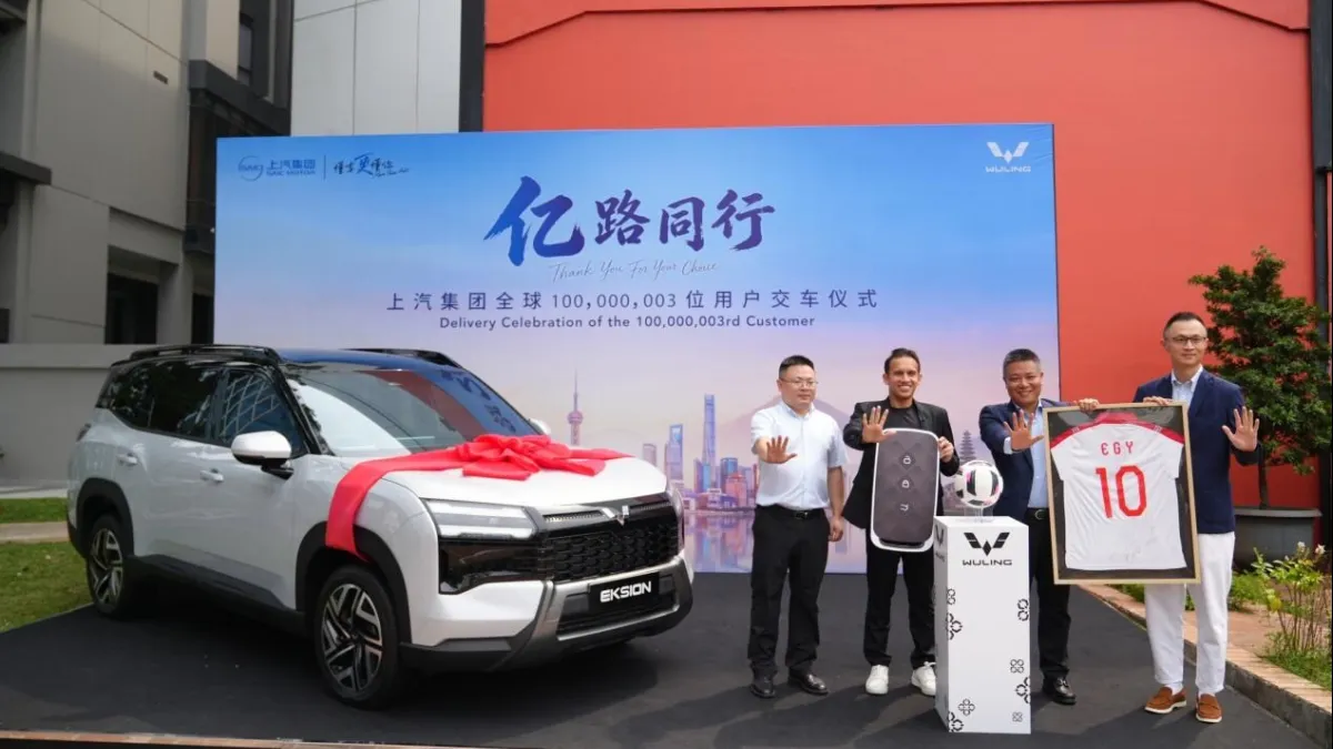 Wuling Delivers First Batch of EKSION in Indonesia as SAIC Group Reaches 100 Million Vehicle Deliveries Globally