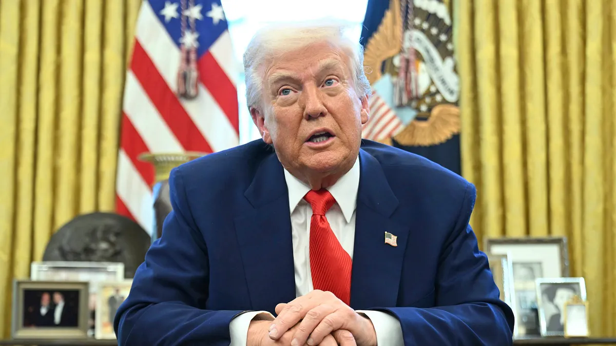 アメリカ大統領トランプ氏。(AP通信) アメリカ大統領トランプ氏。(AP通信)