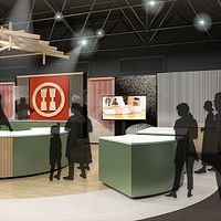 万博で実現「うどん打ち体験」ブース―老舗「杵屋」。(画像/グルメ杵屋より) 万博で実現「うどん打ち体験」ブース―老舗「杵屋」。(画像/グルメ杵屋より)