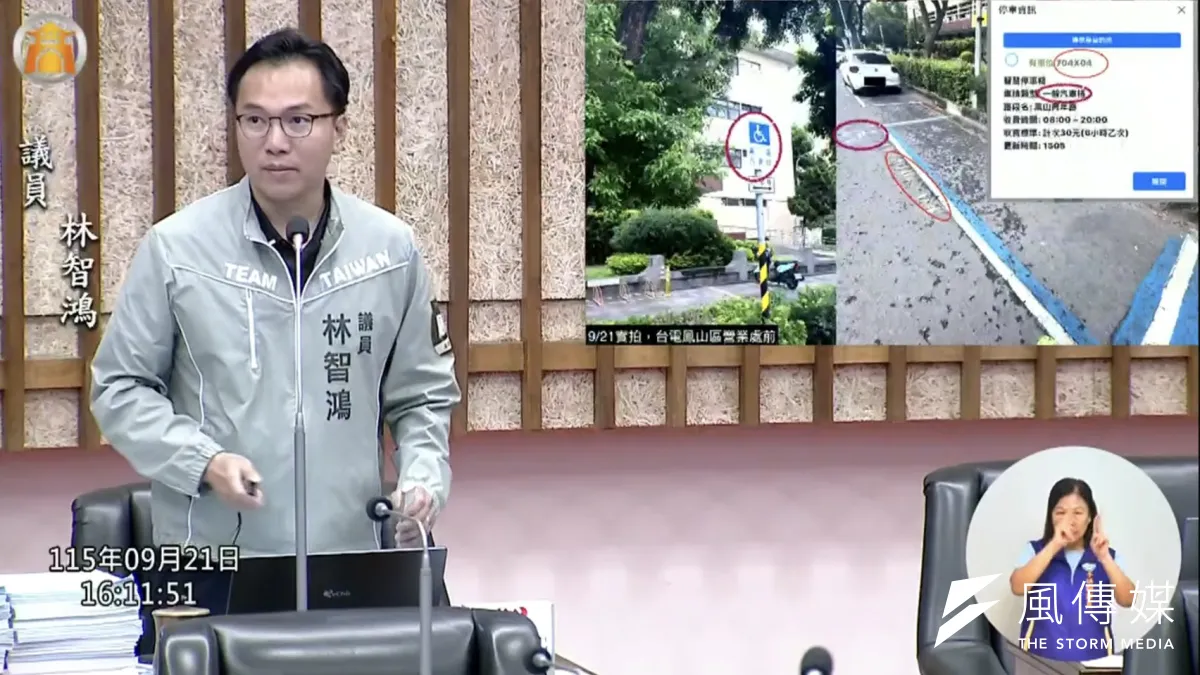 市議員林智鴻於警消衛環部門質詢指出,依內政部消防署114年統計,高雄受理未派遣案件達12萬3,204件,居六都第二。(圖/徐炳文翻攝)