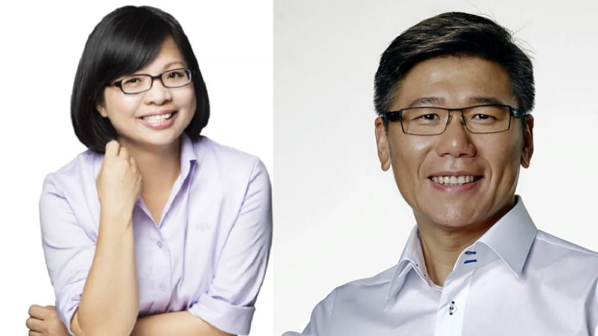 新北市二選區兩位參選人民進黨提名的林淑芬(左)拚任,國民黨的陳明義未始沒有一博的可能。(取自兩位參選人臉書)