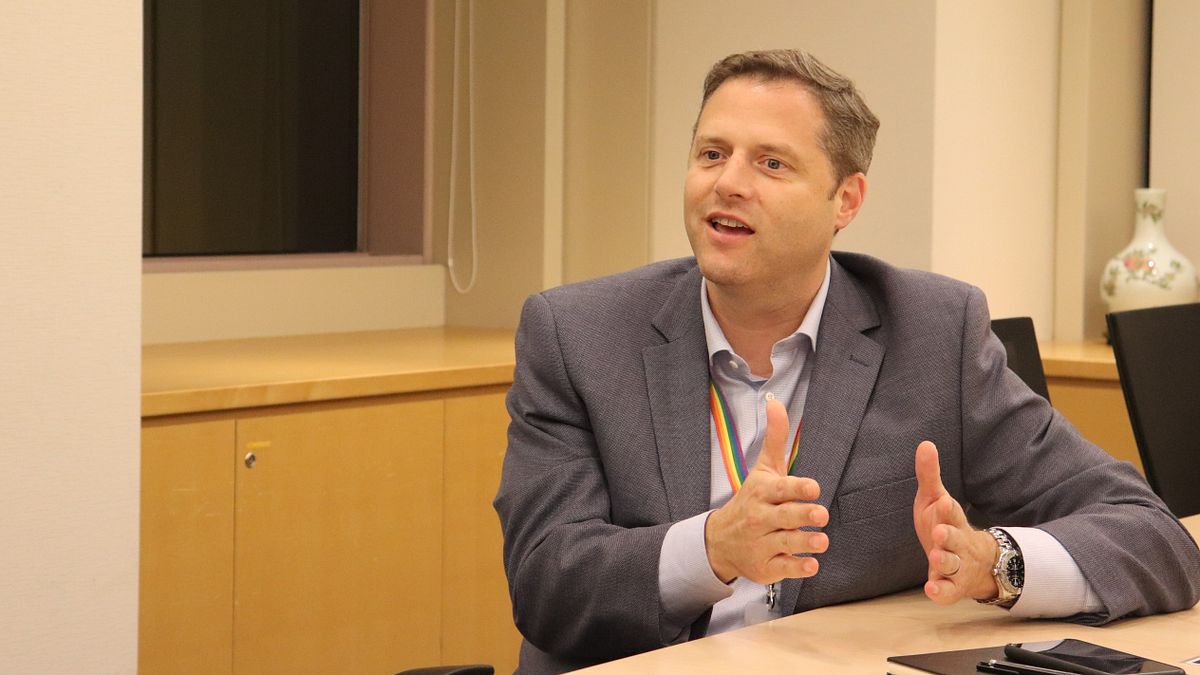 GSK台灣分公司總經理Mick Stanley盛讚台灣友善人情味。 GSK台灣分公司總經理Mick Stanley盛讚台灣友善人情味。