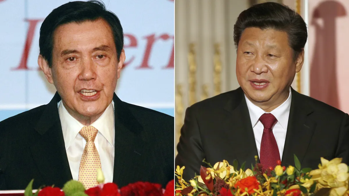 馬英九、習近平合成照(美聯社)
