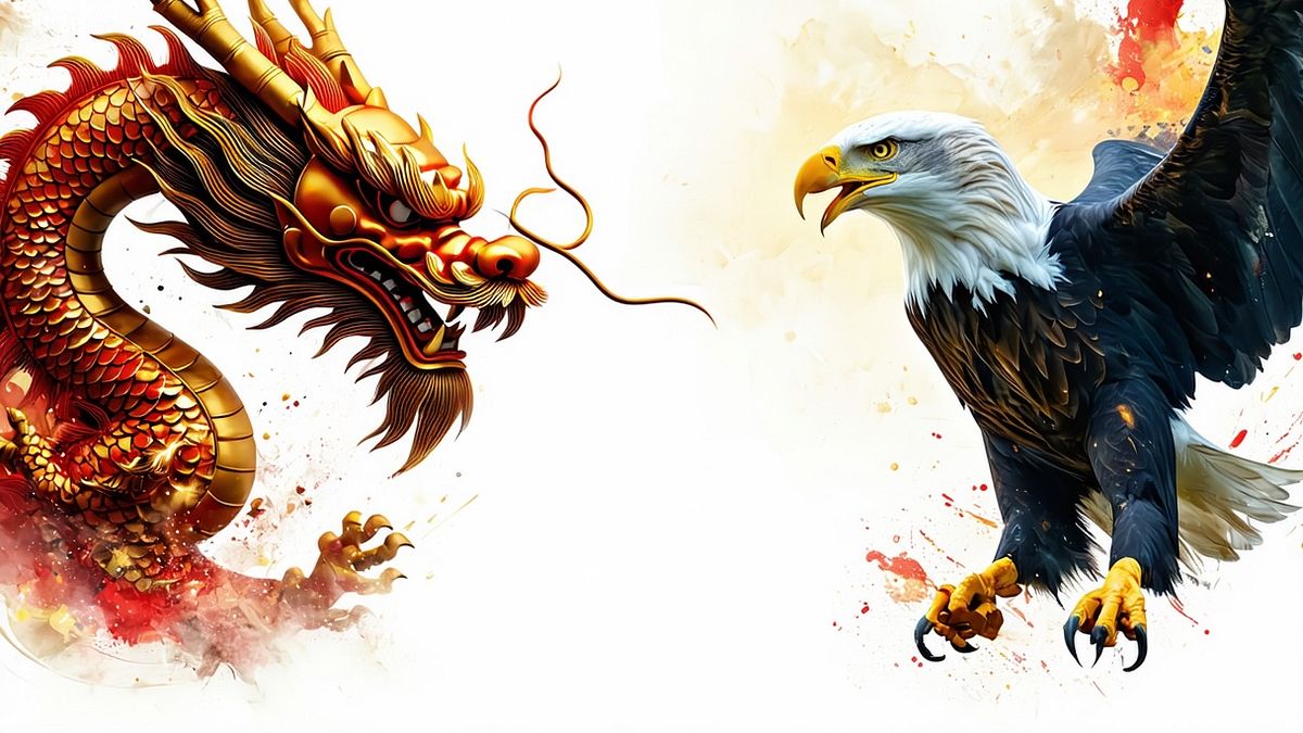 美中貿易大戰開始了談判階段,但沒人能預測雙方會談出什麼結果。(SD3.5 Large繪製) 美中貿易大戰開始了談判階段,但沒人能預測雙方會談出什麼結果。(SD3.5 Large繪製)