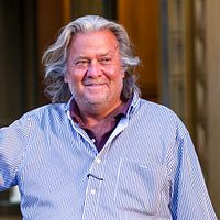 アメリカホワイトハウス元戦略担当スティーブン・バノン氏、電信詐欺とマネーロンダリング共謀の疑い。(AP通信) アメリカホワイトハウス元戦略担当スティーブン・バノン氏、電信詐欺とマネーロンダリング共謀の疑い。(AP通信)