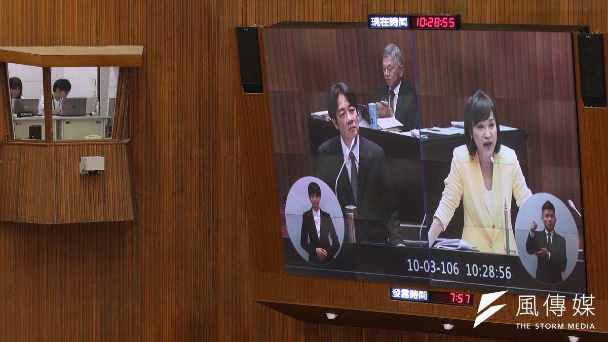 賴清德備詢的台獨說,未引發藍營想要的效應。(郭晉瑋攝) 賴清德備詢的台獨說,未引發藍營想要的效應。(郭晉瑋攝)