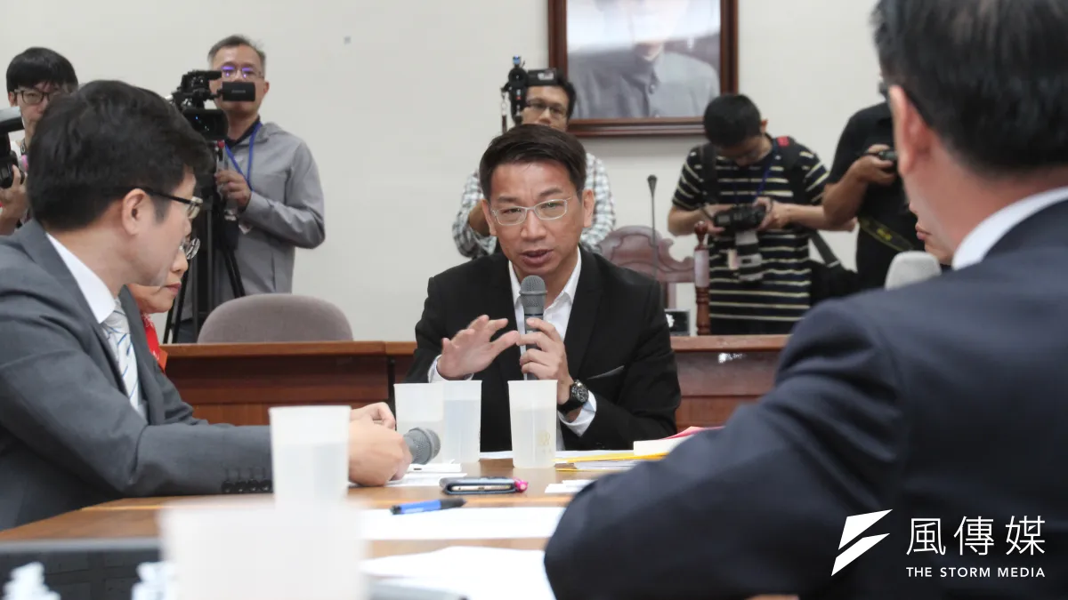 時代力量召集WHA立院應共同聲明朝野協商,由黨團總召徐永明主持。(王德為攝)