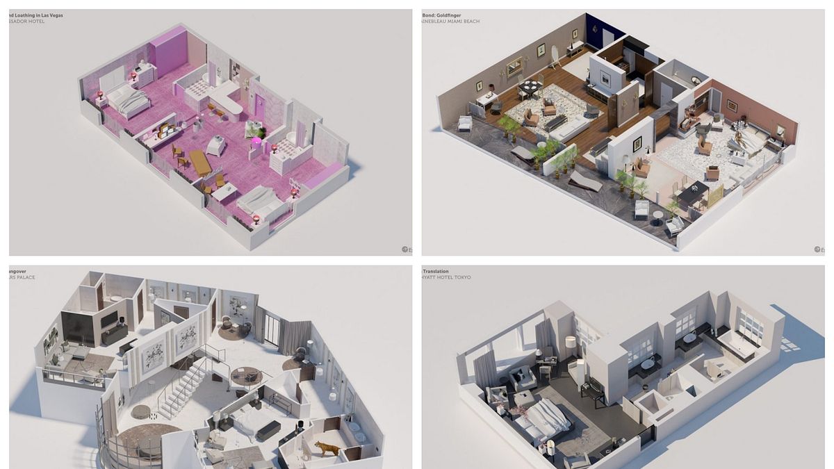 飯店房間常常是創造出經典電影最為重要的空間。(圖/瘋設計;風傳媒合成) 飯店房間常常是創造出經典電影最為重要的空間。(圖/瘋設計;風傳媒合成)