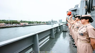 海軍敦睦遠航訓練支隊今年拜訪帛琉及馬紹爾群島,於28日順利返航。(青年日報提供)