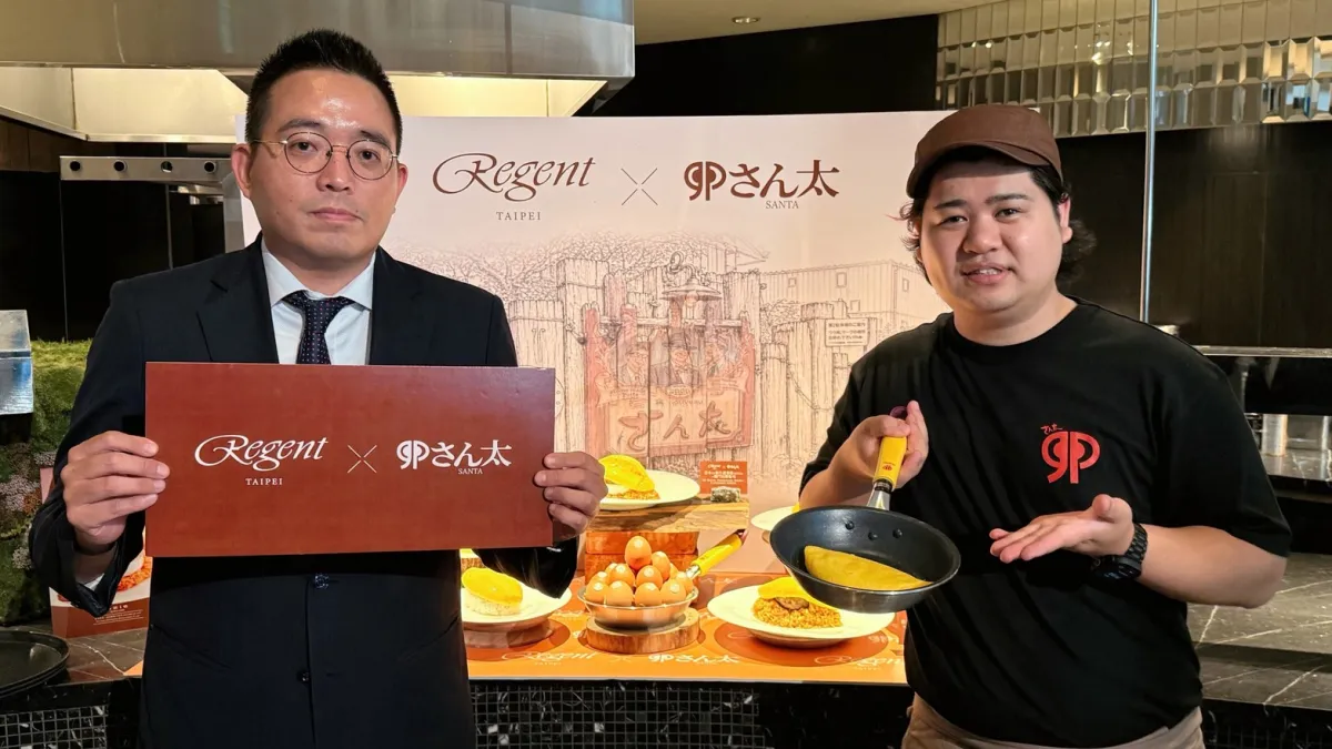 左為台北晶華酒店餐飲部執行副總 謝孟翰;右為SNATA餐廳主理人 神谷敢太。(晶華酒店提供)