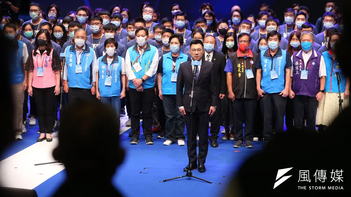 國民黨6日舉行黨代表大會,黨中央端出改革大菜,希望重建國民黨的形象。圖為黨主席江啟臣。(顏麟宇攝)