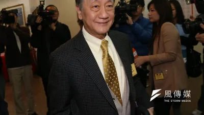 新黨黨主席郁慕明澄清,會支持國民黨提名的總統候選人。(資料照片,吳逸驊攝)