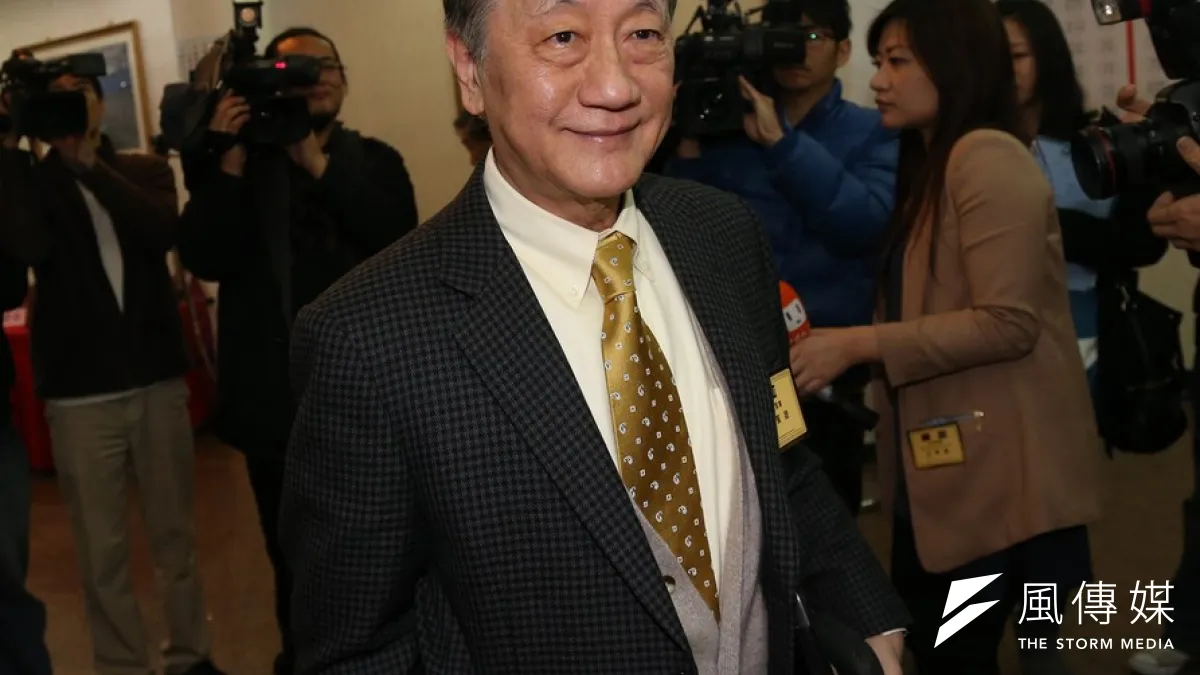 新黨黨主席郁慕明澄清,會支持國民黨提名的總統候選人。(資料照片,吳逸驊攝)