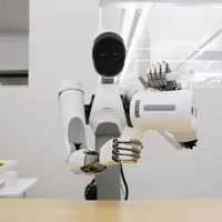 RLWRLDが視覚や触覚を統合処理するAI基盤モデル「RLDX-1」を初公開し、人手不足解消に向けた5指ロボットの実用化と将来の展開ロードマップを示した。(写真/RLWRLD提供) RLWRLDが視覚や触覚を統合処理するAI基盤モデル「RLDX-1」を初公開し、人手不足解消に向けた5指ロボットの実用化と将来の展開ロードマップを示した。(写真/RLWRLD提供)