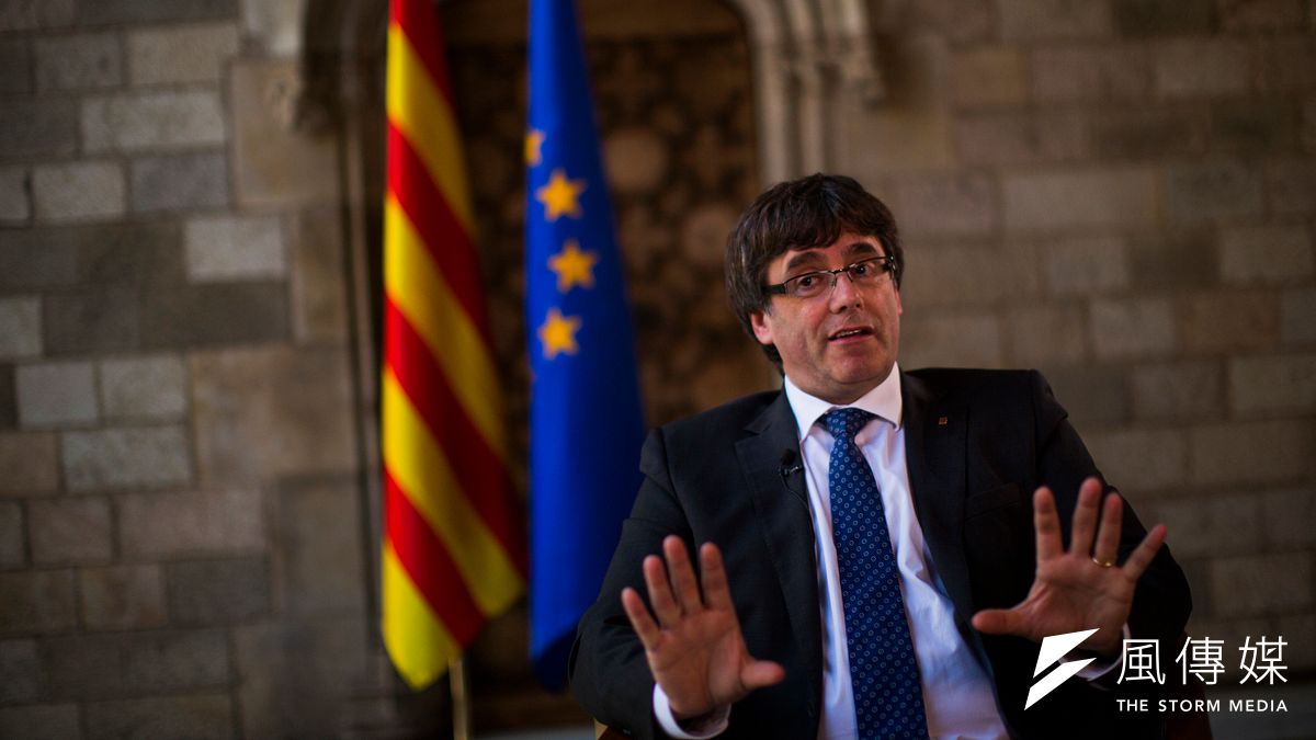 加泰隆尼亞自治區政府主席普吉德蒙(AP) 加泰隆尼亞自治區政府主席普吉德蒙(AP)