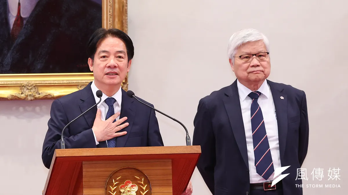 20250306-總統賴清德(左)、台積電董事長魏哲家(右)6日於總統府召開記者會。(顏麟宇攝) 20250306-總統賴清德(左)、台積電董事長魏哲家(右)6日於總統府召開記者會。(顏麟宇攝)