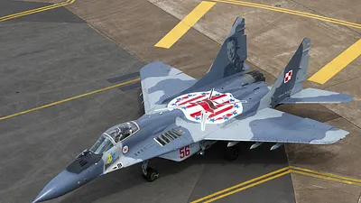 波蘭空軍的米格-29。(Chris Lofting@Wikipedia/GFDL 1.2)