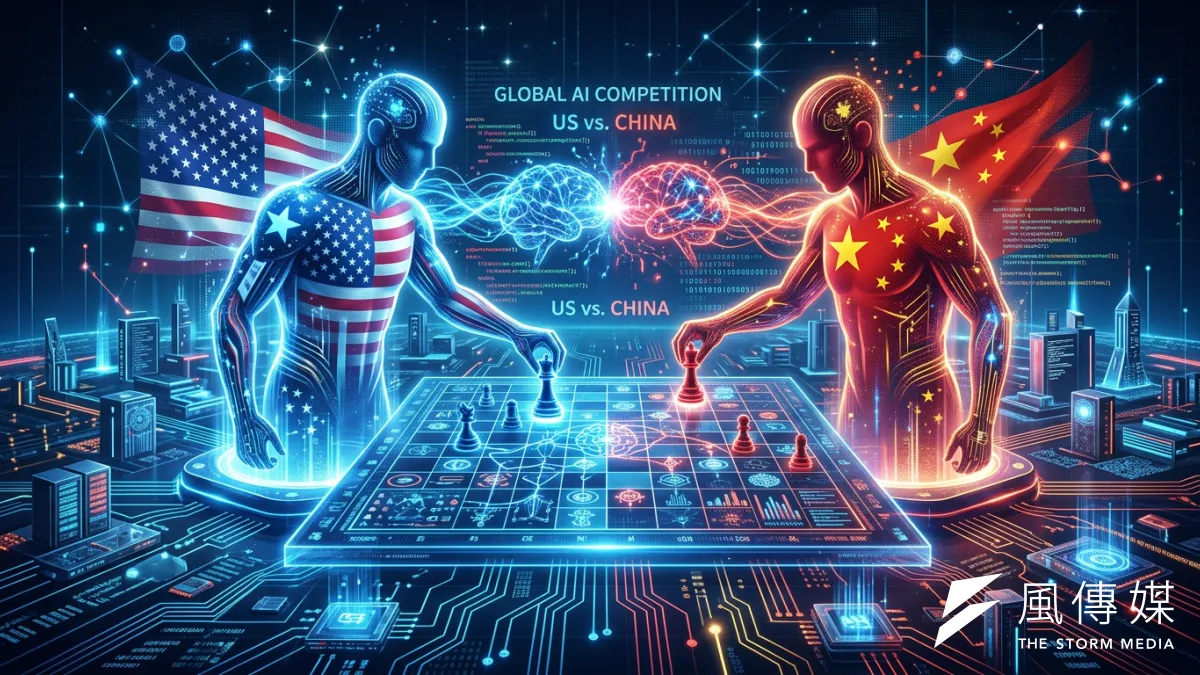 美中AI 熱戰不歇。(AI 生成照片)