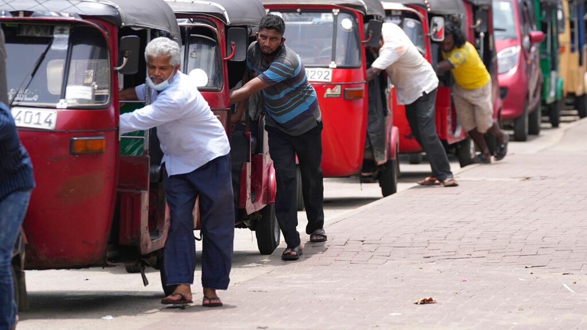 陷入經濟危機的斯里蘭卡。(美聯社) 陷入經濟危機的斯里蘭卡。(美聯社)