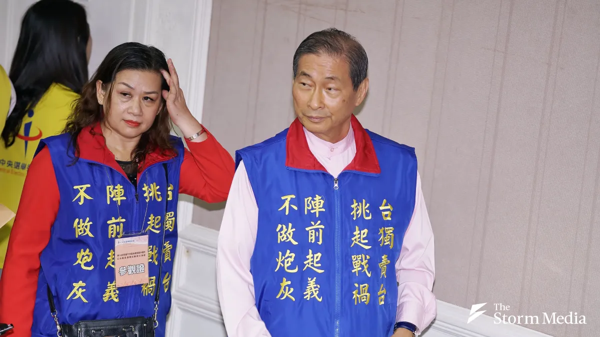 Chang An-lo leads the Chinese Unity Promotion Party, which Taiwan's Ministry of the Interior has asked the Constitutional Court to dissolve even as its members register for local elections. (File photo by Lu Yi-feng)