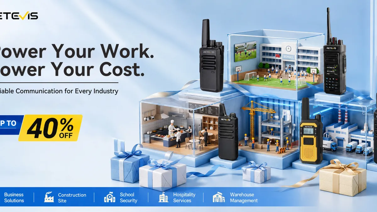 Retevis Brings 15 Years of Communication Expertise & MIL-STD-810H Walkie Talkie to 2026 Prime Day