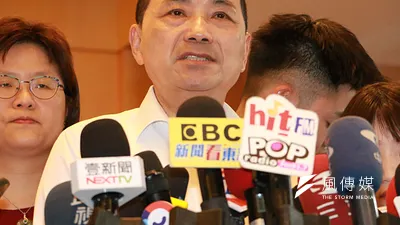 新北市長侯友宜受訪強調自己與韓國瑜是老朋友,盼大家都能團結在一起讓這塊土地會共好。(圖/李梅瑛攝)