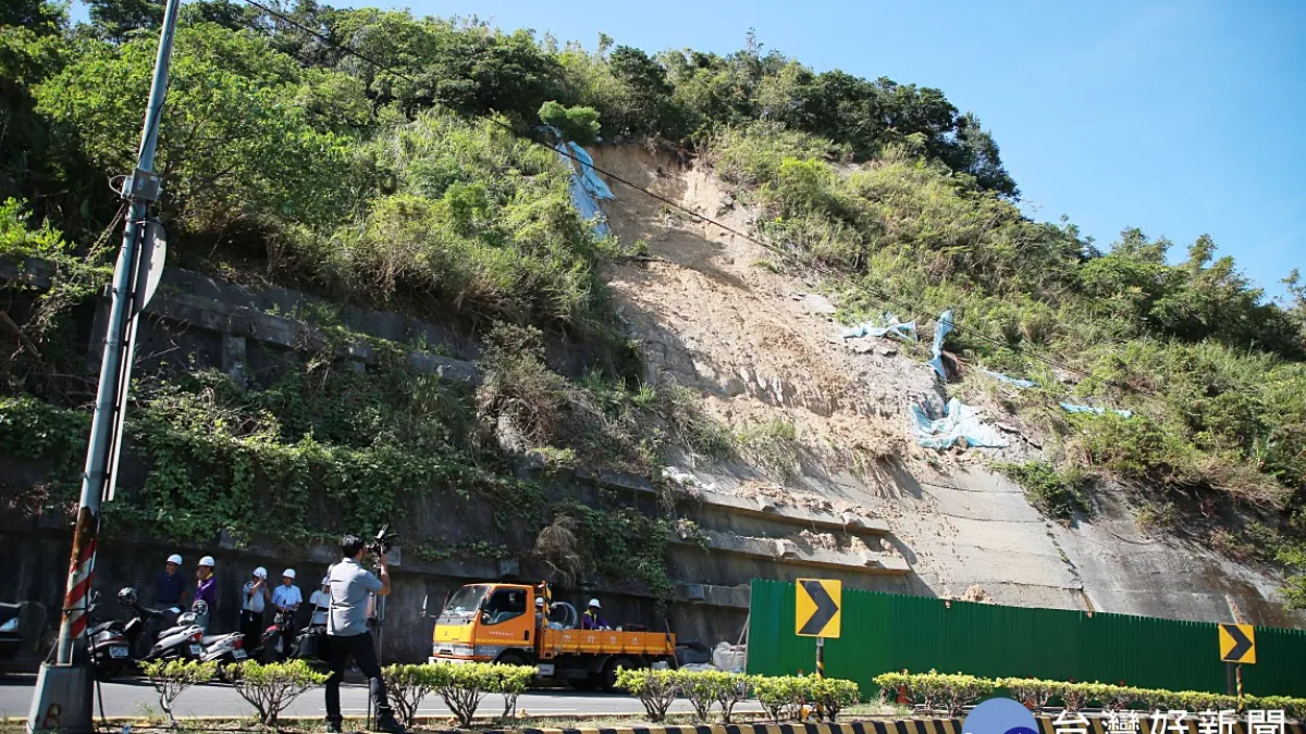 基隆孝東路邊坡復建積極趕工復原 拼75天完工